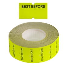 Load image into Gallery viewer, 'Best Before' Freezer Grade 21X12mm Fluoro Yellow Labels - Get Labels