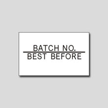 Load image into Gallery viewer, 'Batch No/Best Before' Freezer Grade 26x16mm Labels - Get Labels