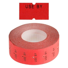 Load image into Gallery viewer, 'Use By' Red Freezer Grade 21x12mm - Get Labels
