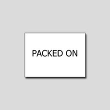 Load image into Gallery viewer, 'Packed On' Freezer Grade 23x16mm Labels - Get Labels