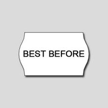 Load image into Gallery viewer, 'Best Before' Permanent 26x16mm Data PE Waterproof Labels - Get Labels