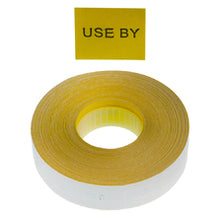Load image into Gallery viewer, 'Use By' Freezer Grade 16x18mm Yellow Labels - Get Labels