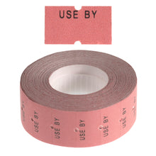 Load image into Gallery viewer, 'Use By' Freezer Grade 21x12mm Pink Labels - Get Labels