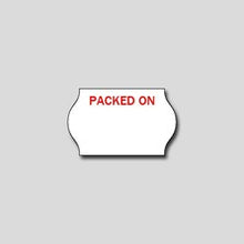 Load image into Gallery viewer, 'Packed On' Freezer Grade 18x11mm Labels - Get Labels
