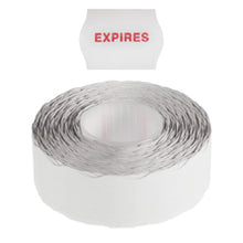 Load image into Gallery viewer, 'Expires' Permanent 22 X 16mm Labels - Get Labels