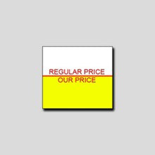 Load image into Gallery viewer, 'Reg Price/Our Price' Removable 16x18mm Labels - Get Labels