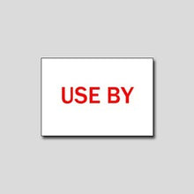 Load image into Gallery viewer, 'Use By' Freezer Grade 16x23mm Labels - Get Labels
