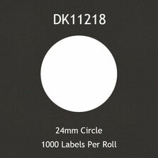 Brother DK11218 Compatible Circle Labels - Get Labels