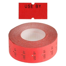 Load image into Gallery viewer, &#39;Use By&#39; Red Freezer Grade 21x12mm - Get Labels
