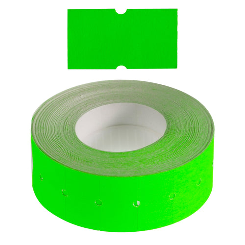 Permanent 21X12mm Fluoro Green Labels - Get Labels
