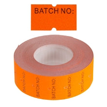 Load image into Gallery viewer, Roll Of Fluoro Orange Freezer Grade Labels
