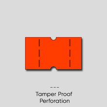 Load image into Gallery viewer, Permanent Tamper Proof 21x12mm Fluoro Red Labels - Get Labels
