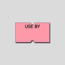 Load image into Gallery viewer, &#39;Use By&#39; Freezer Grade 21x12mm Pink Labels - Get Labels
