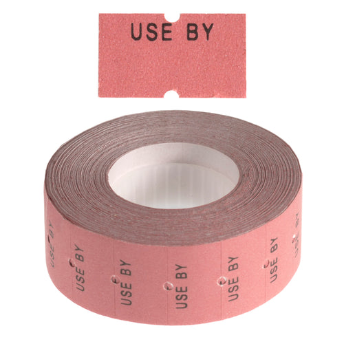 'Use By' Freezer Grade 21x12mm Pink Labels - Get Labels