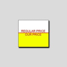 Load image into Gallery viewer, &#39;Reg Price/Our Price&#39; Removable 16x18mm Labels - Get Labels
